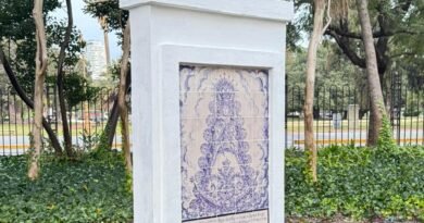 La Virgen del Rocío, inmortalizada con un azulejo en Buenos Aires